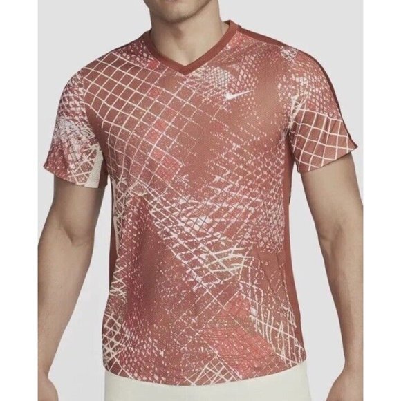 Nike Court Dri-Fit Victory Tennis DV8841-832 Rugged Orange/White Large $50 NWT - Picture 1 of 5